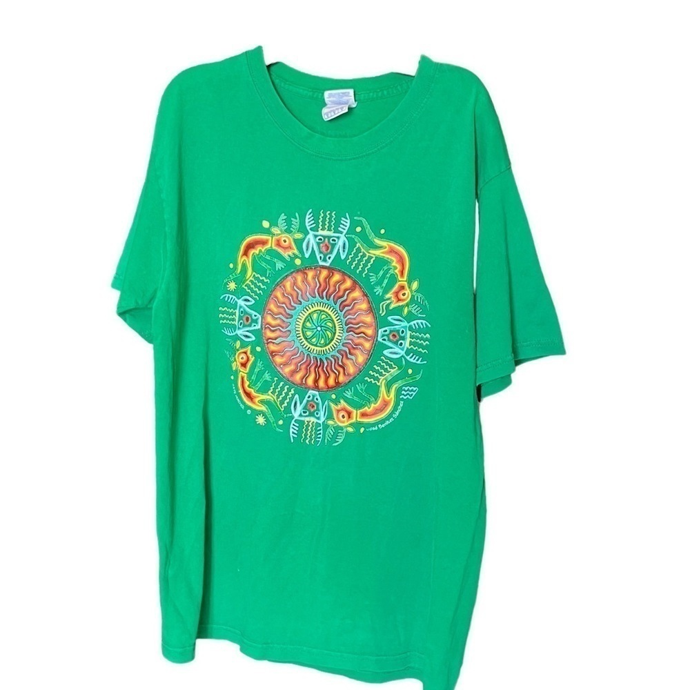 Art Yazbek Green T Shirt Medium San Pancho Mexico